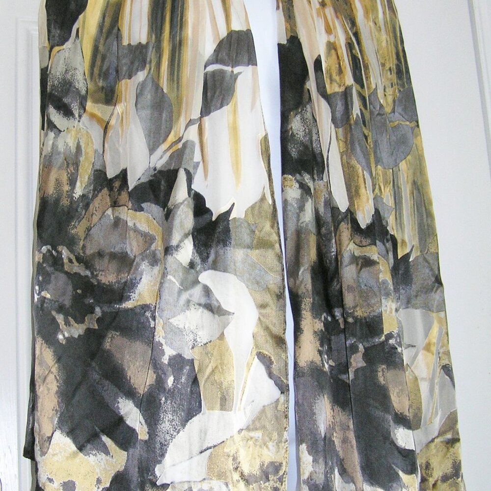 Retro Cynthia Rowley 100% Silk Scarf Wrap 68" X 20"